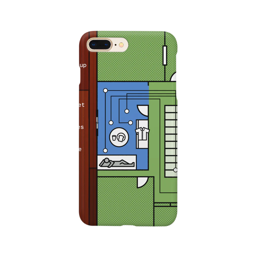 AGOAのモーニングルーティン　緑 Smartphone Case