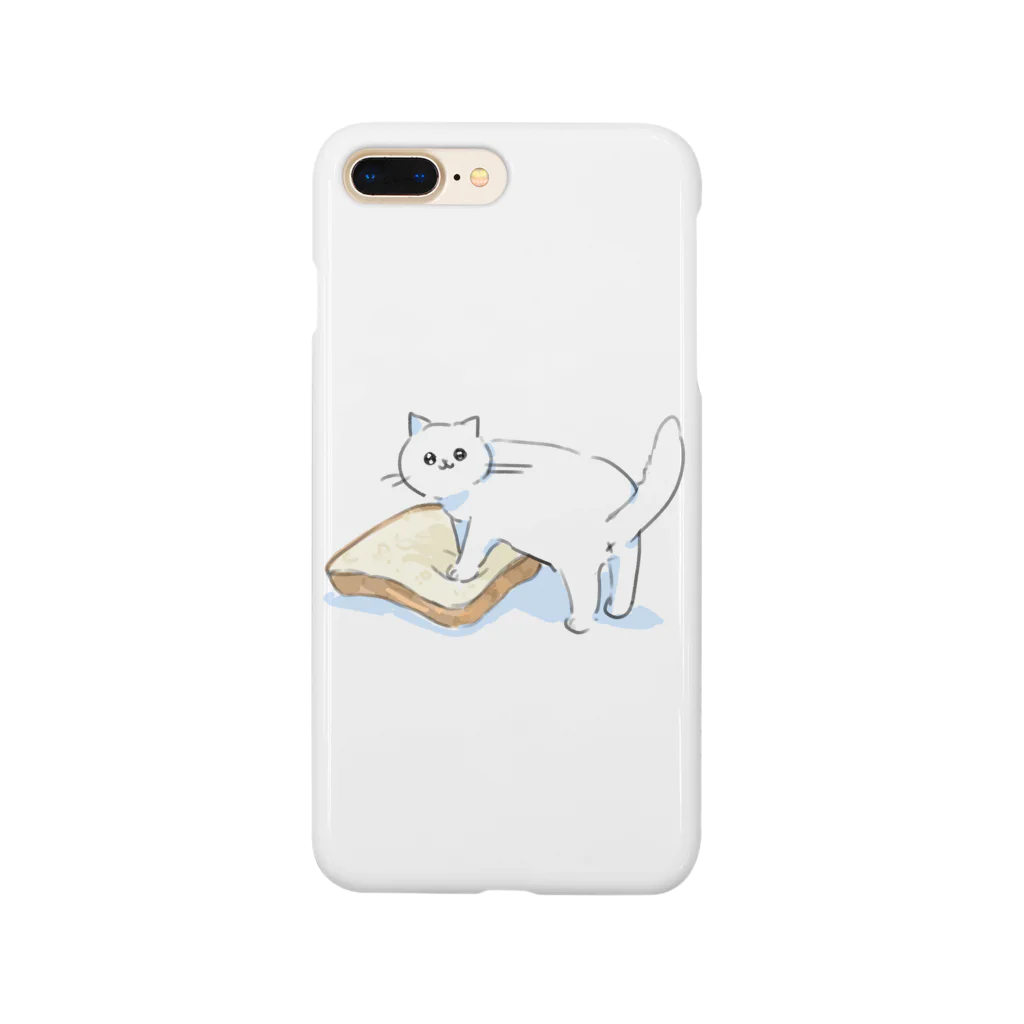 ゆつおかゆのお店のパンをこねるぴえんねこ Smartphone Case