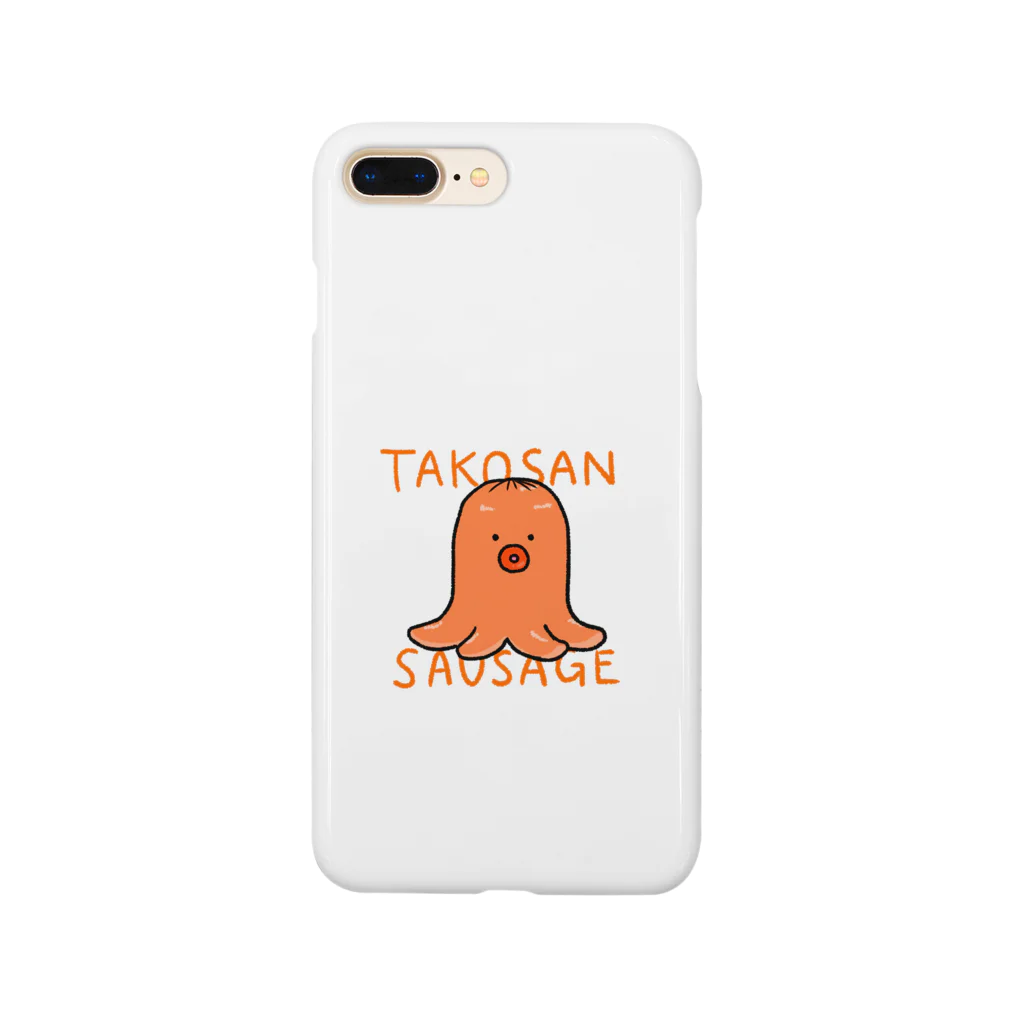 あかべ子's ゆるいどうぶつたちのタコさんウィンナーくん Smartphone Case