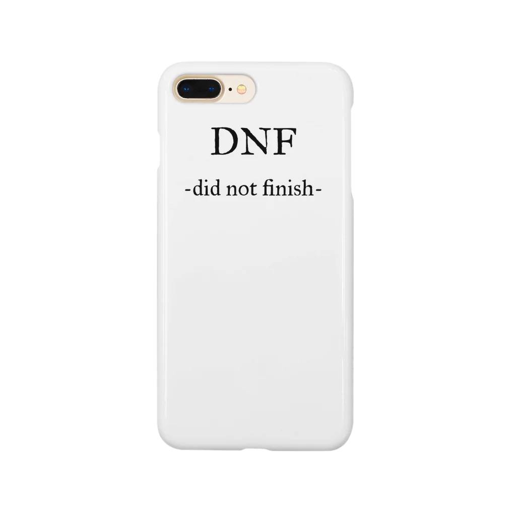 ランニング好きのお店　ランニング、マラソン向けのTシャツ、グッズのDNF 途中棄権 Smartphone Case