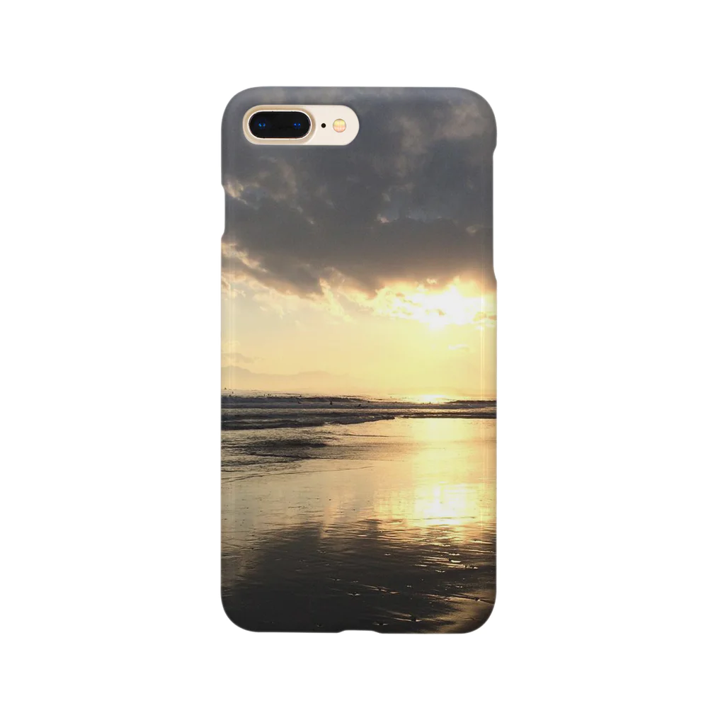 shizenhaの晴れに向かう夕方の海 Smartphone Case