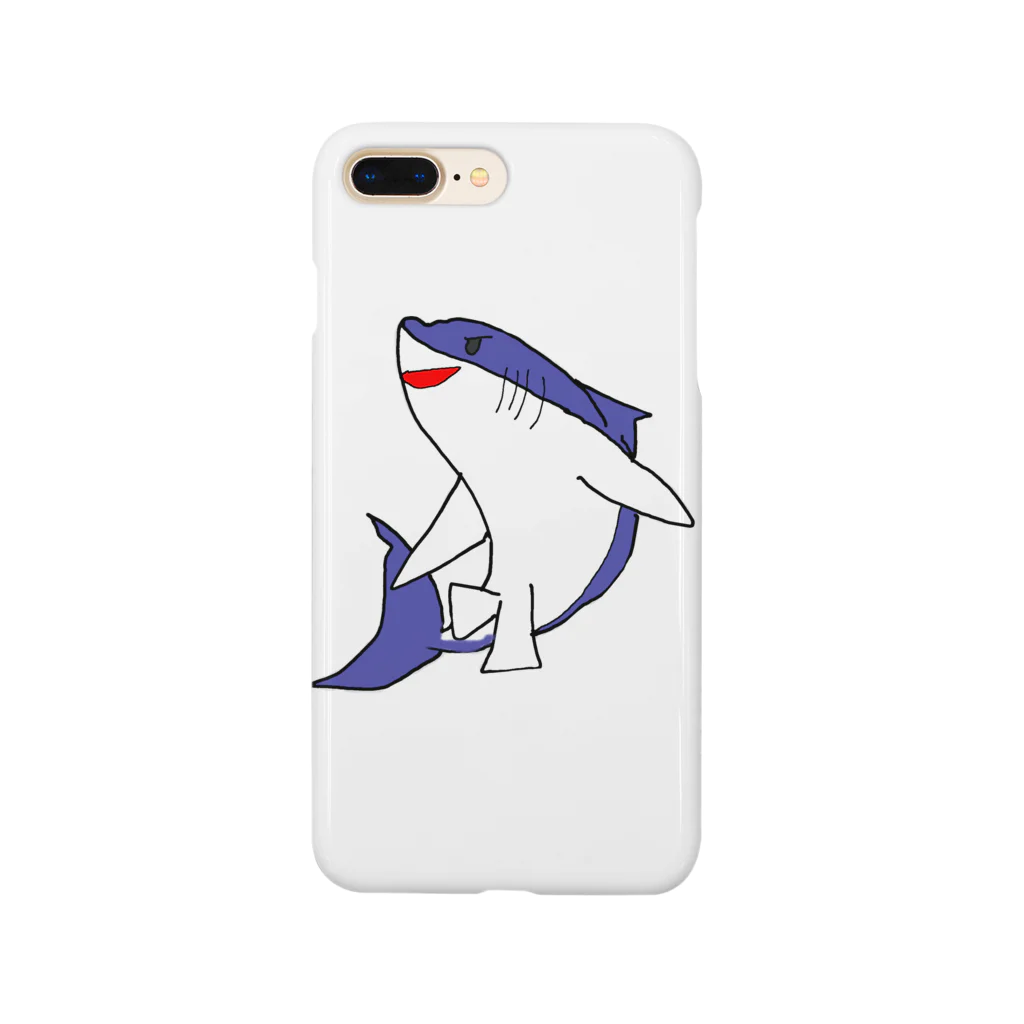 海来　漁師の嫁の海のアイテムのさめ Smartphone Case