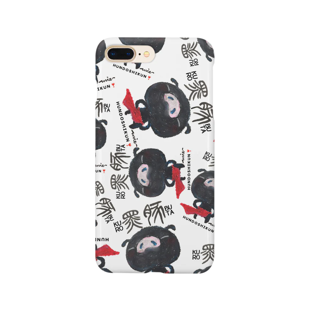 MIECHAN8787'S GALLERYのふんどし君❣️～黒豚さん～ Smartphone Case