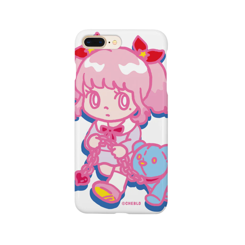 CHEBLOのONNANOKO【Pink】 Smartphone Case