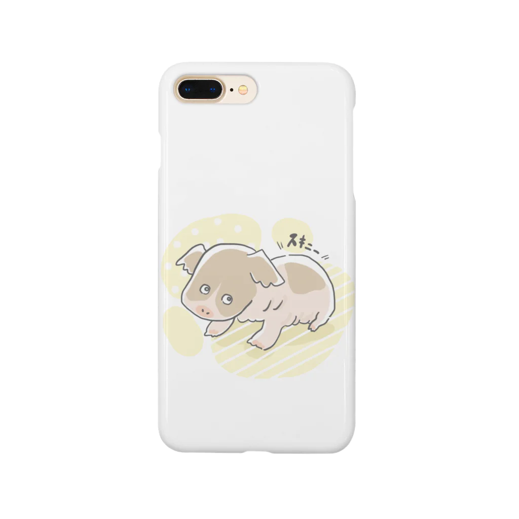 aNone sOnoneのスキニーギニアピッグイラストグッズ Smartphone Case