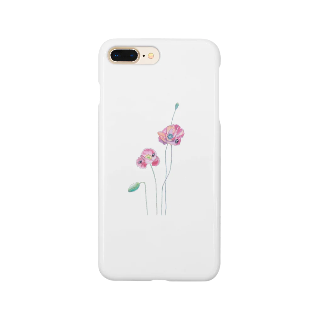 kitsuneのポピーと虫（kitsuneのポップアートシリーズ） Smartphone Case