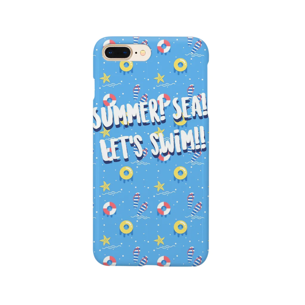 ぴ。のSummer!Sea!Let's swim!! スマホケース