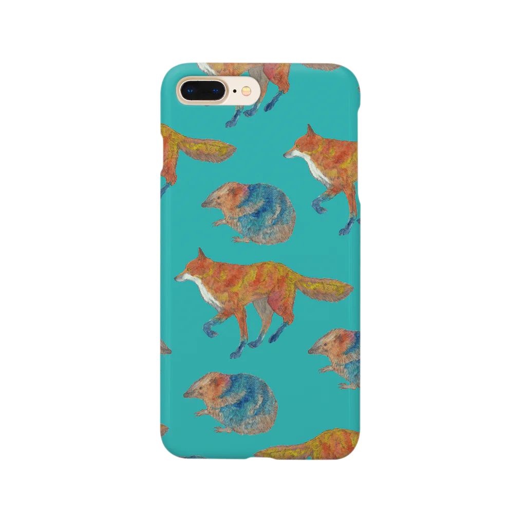 made blueのFox and Hedgehog Smartphone Case
