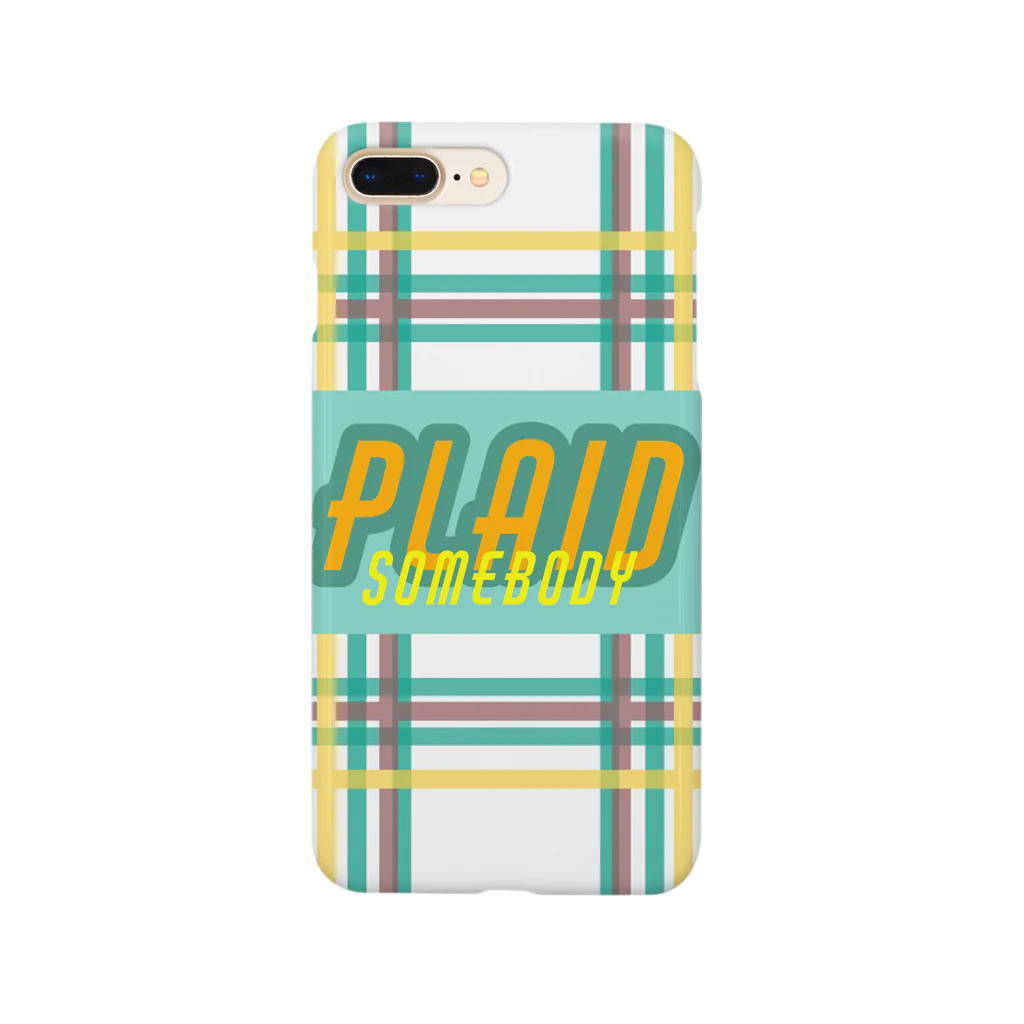 QB🦖のPLAID Smartphone Case