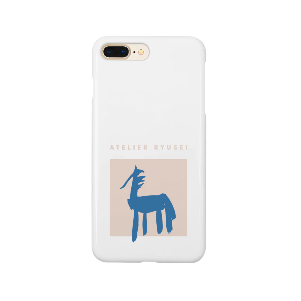 ATELIER RYUSEIの馬 uma-coralback design Smartphone Case
