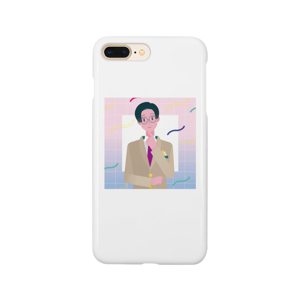 しゃけちゃん本舗のスーツ男子　スクエア Smartphone Case