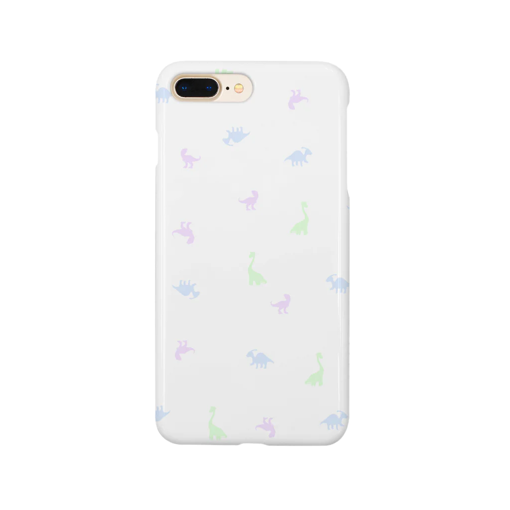 PINK　DINOSAURのゆめかわきょうりゅう(シルエット) Smartphone Case