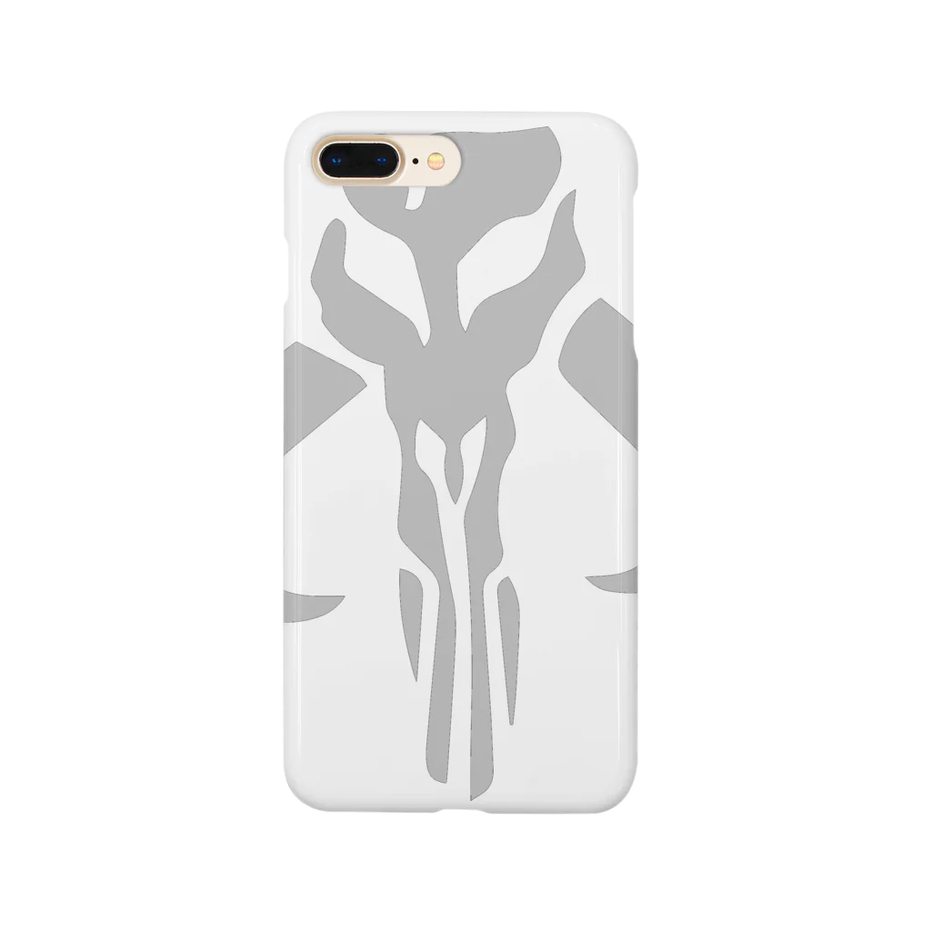 KLMI_CollectionのEmblem Front - Mando and Baby Y Back - Silver Smartphone Case