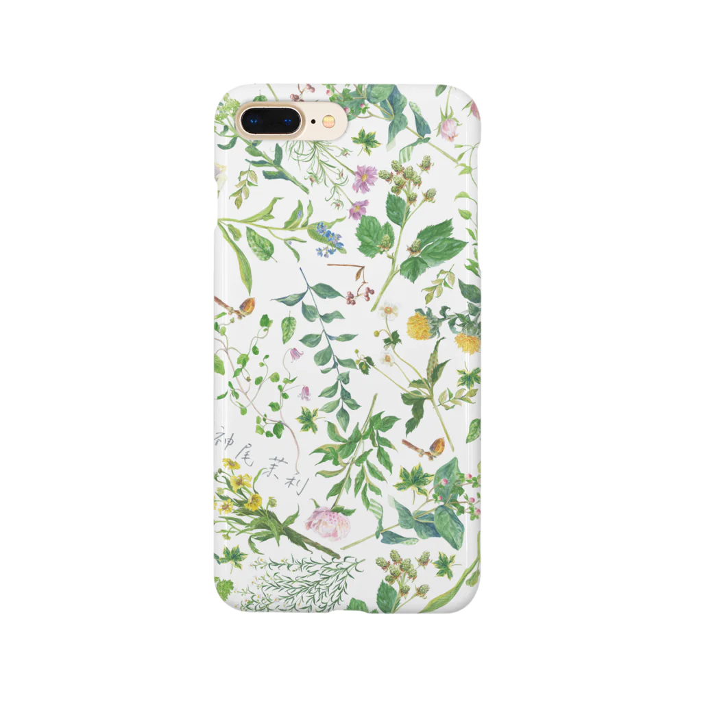 KAMIOMARIのお花柄スマホケース Smartphone Case