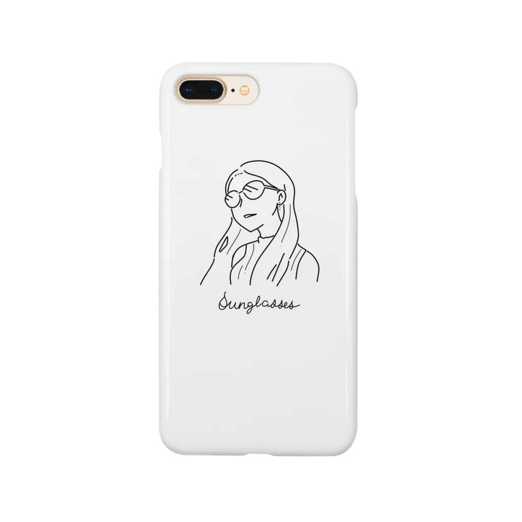 クラナガデザインのサングラス女子 Smartphone Case