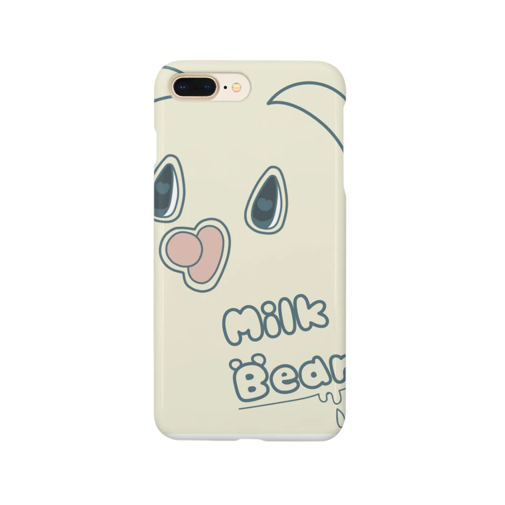 Peekaboo！！のMilkBear スマホケース