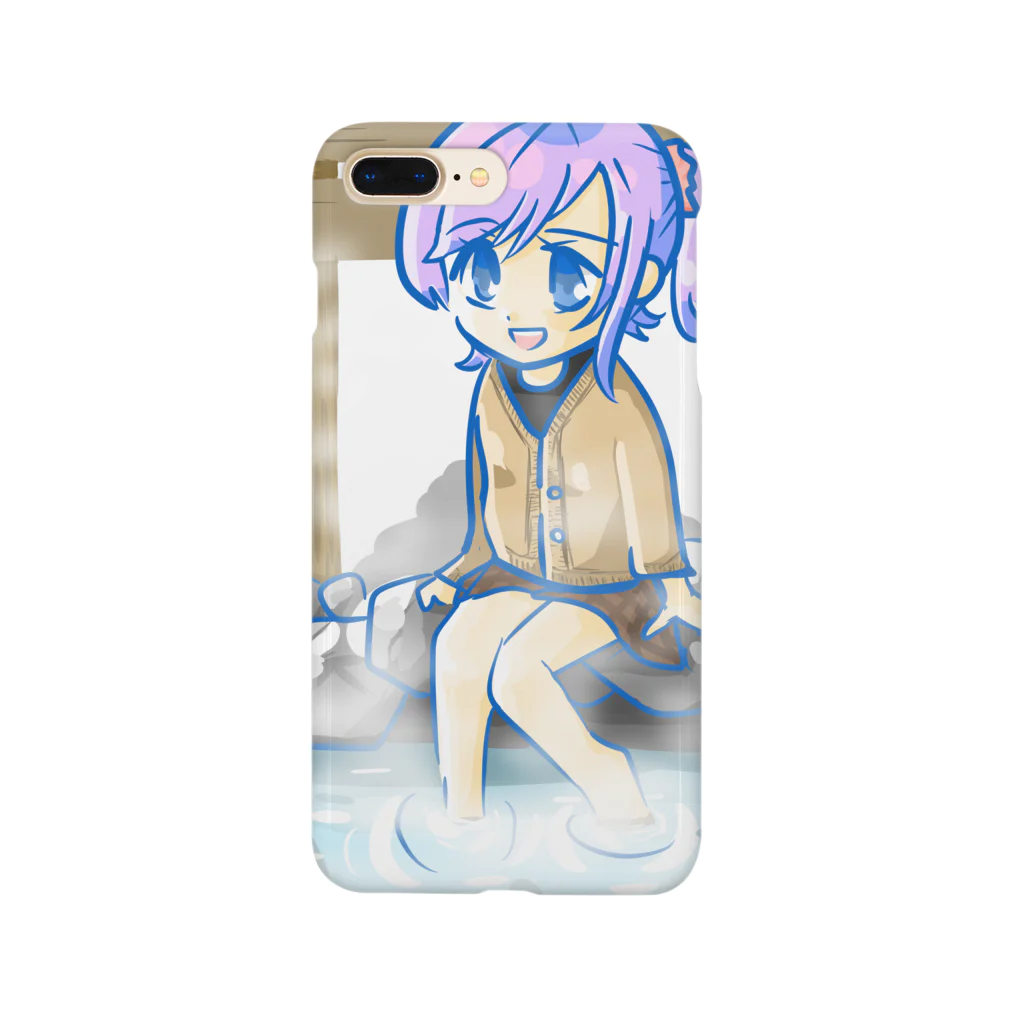 ももにゅの足湯と女の子 Smartphone Case