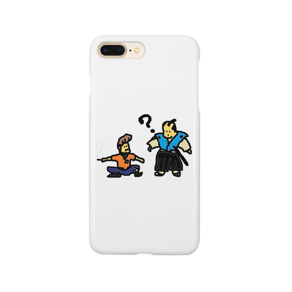 アメリカンベース のお侍とヤンキー　江戸絵巻　侍　歴史　ヤンキー Smartphone Case