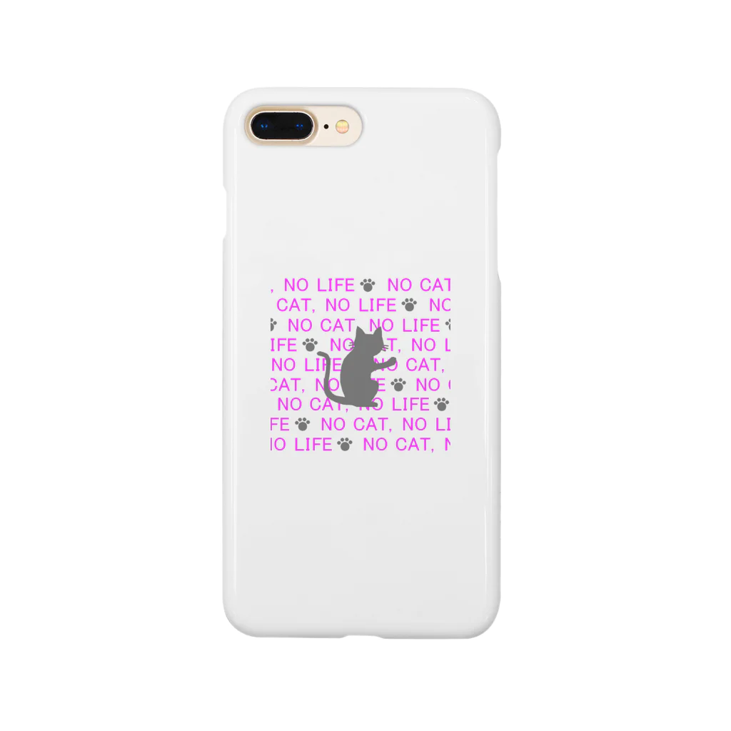 JIGGYのＮＯ　ＣＡＴ，ＮＯ　ＬＩＦＥ Smartphone Case