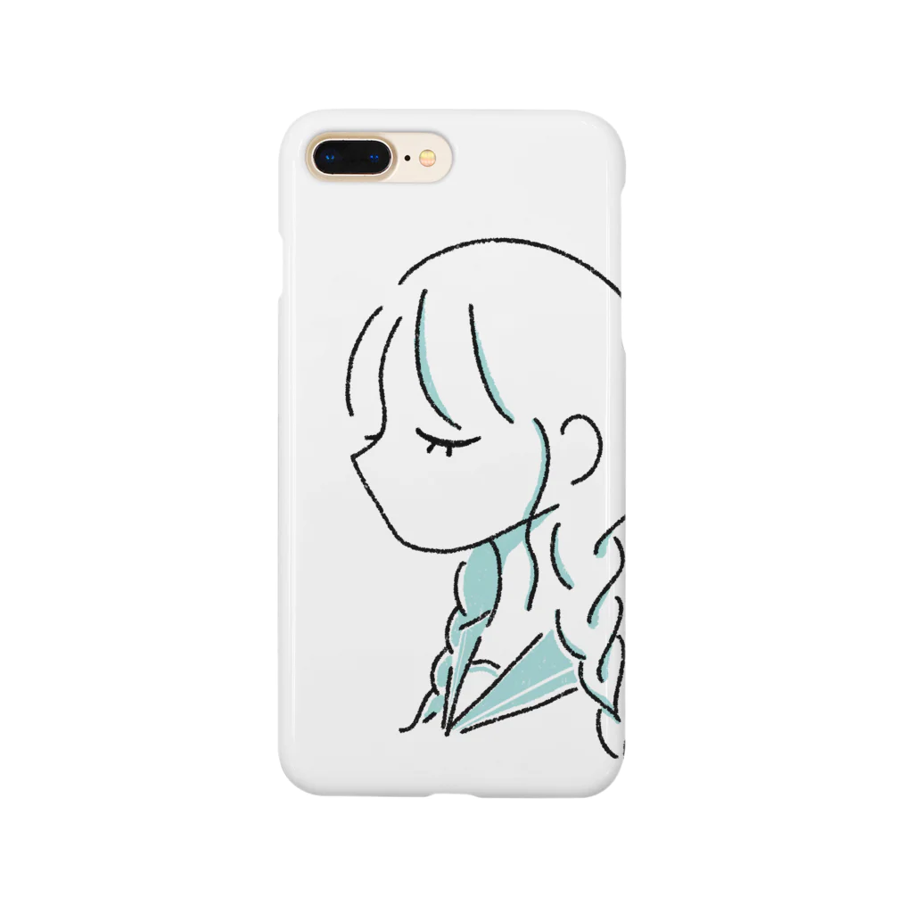 まりりその涼しげなおさげの女の子 Smartphone Case