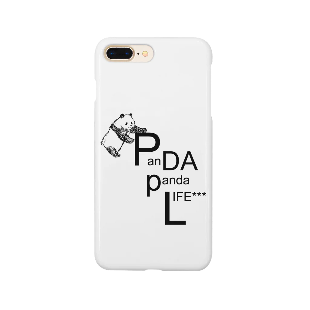 PANDA panda LIFE***の文字を運ぶパンダ Smartphone Case