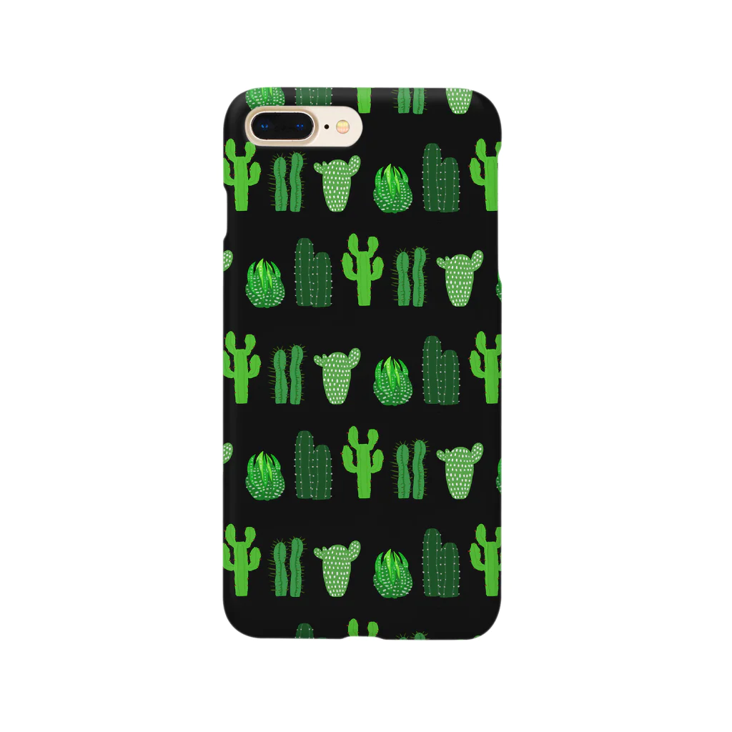 れなしやの🌵カクタス🌵ブラック🌵 Smartphone Case