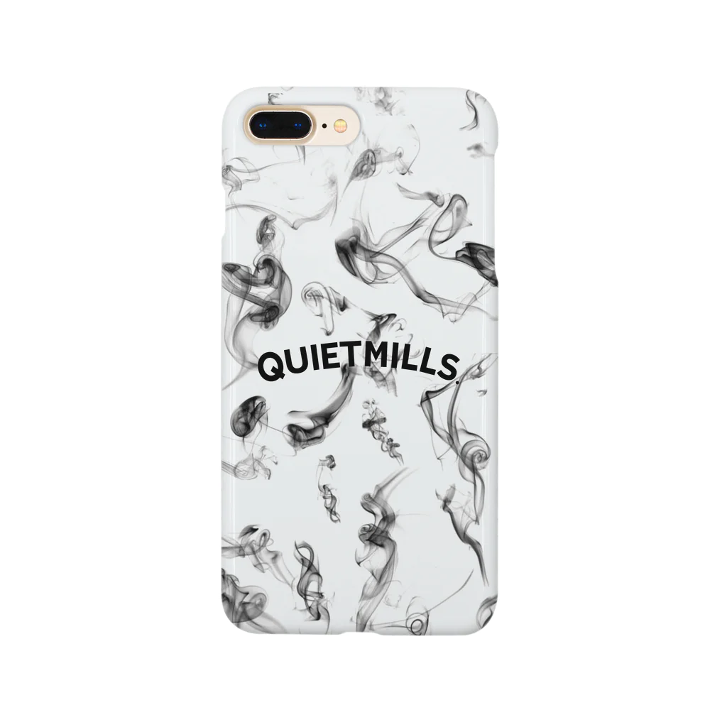 QUIETMILLS.COのALLOVER SERIES SMOKEOUT WHITE Smartphone Case