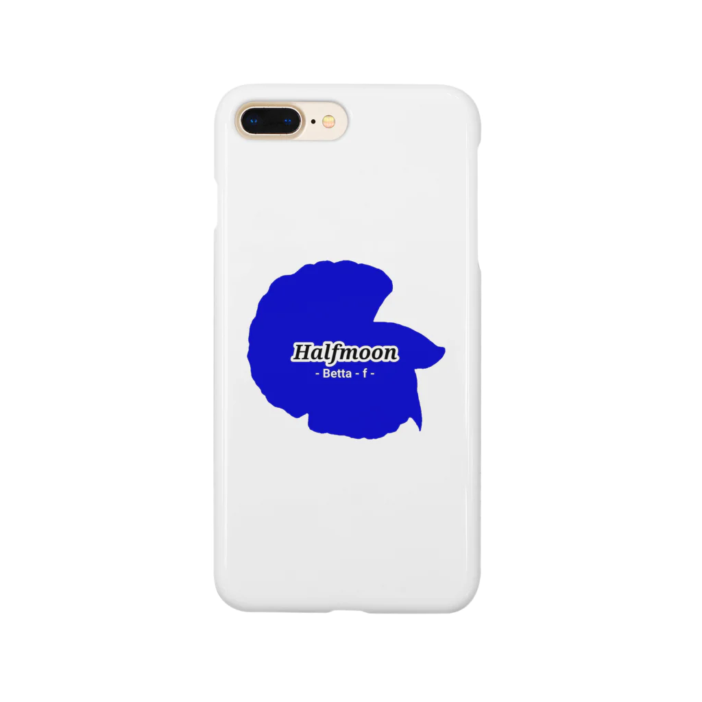 ☆ららくらら☆のHalfmoon Betta①Mediumblue Smartphone Case