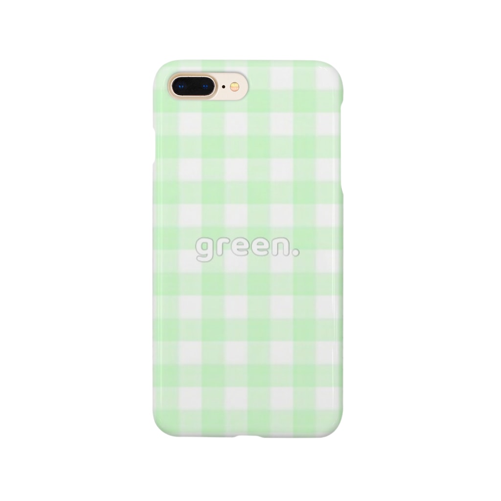 ギンガムチェック緑 Achan Pinkのスマホケース Iphoneケース 通販 Suzuri スズリ