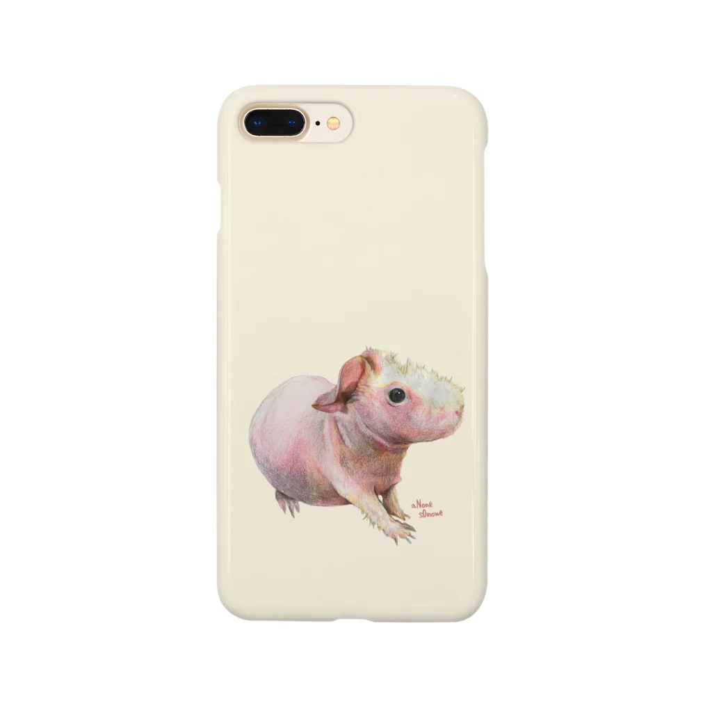 aNone sOnoneのスキニーギニアピッグ　蒸栗色　beige Smartphone Case