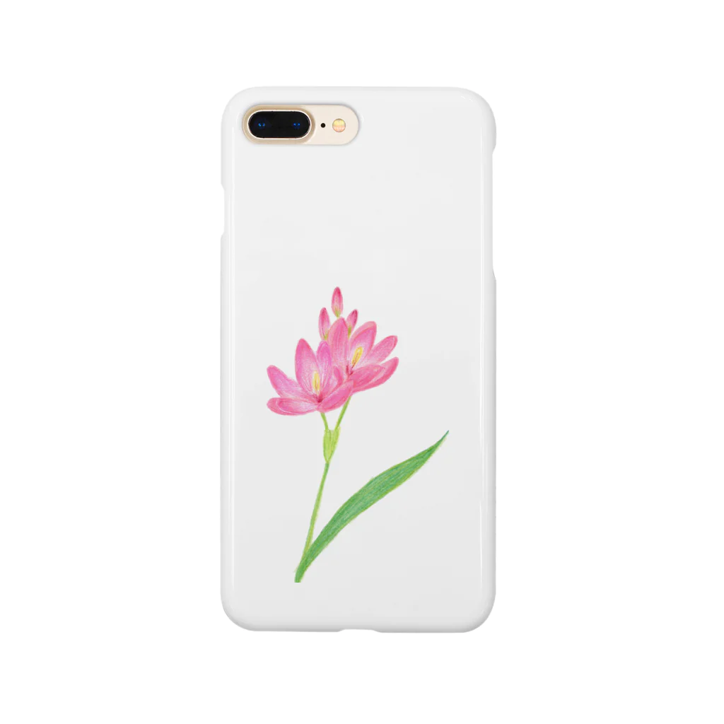 小さな星の庭のピンクのお花 Smartphone Case