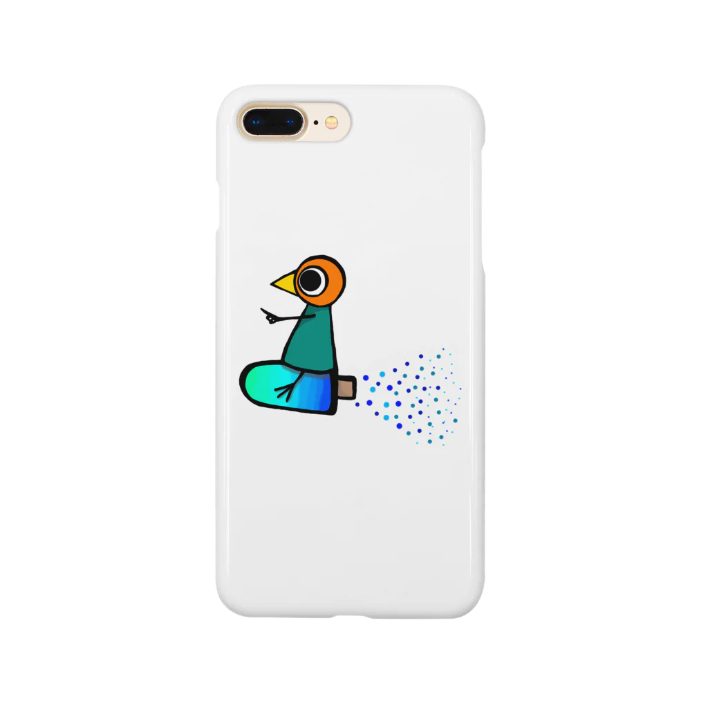 トリさんの休日のアイスに乗るトリさん Smartphone Case