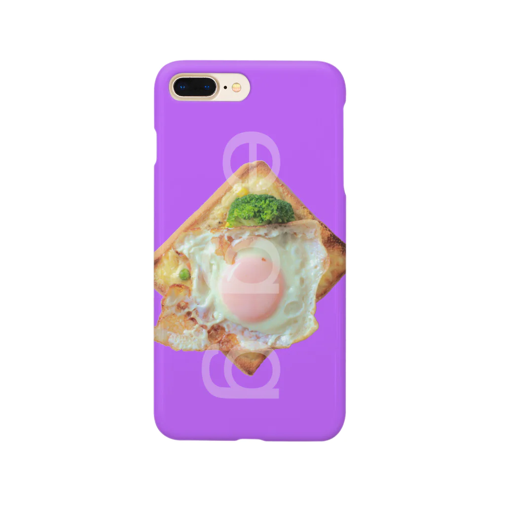 mk-paletのegg toast (violet) Smartphone Case