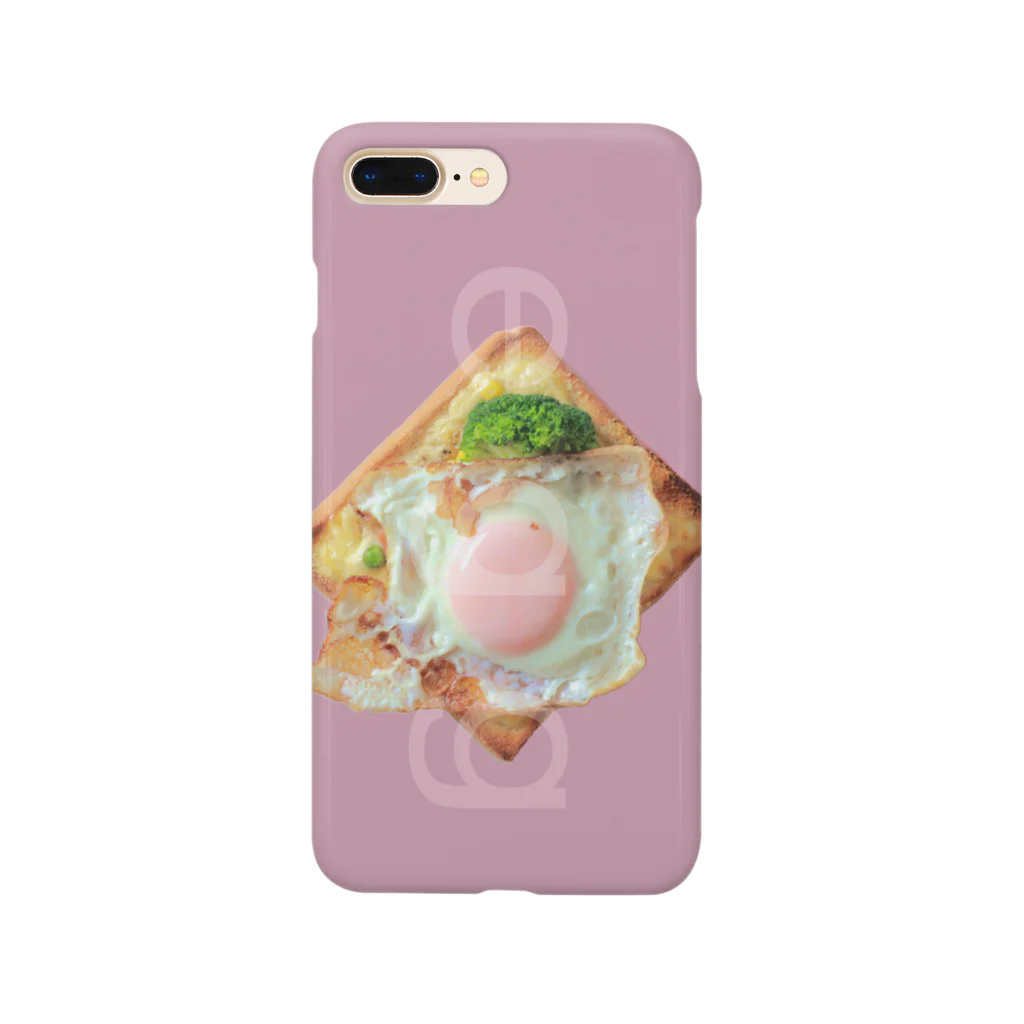 mk-paletのegg toast (orchid) スマホケース