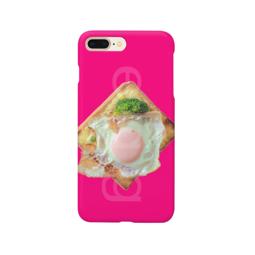 mk-paletのegg toast (magenta) スマホケース