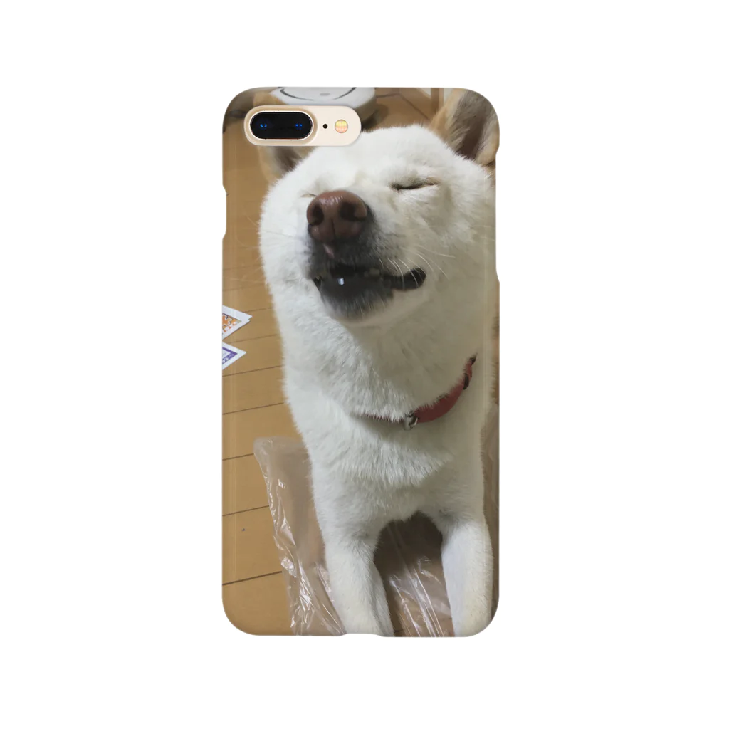 debukaiのクシャミ直前の犬 スマホケース