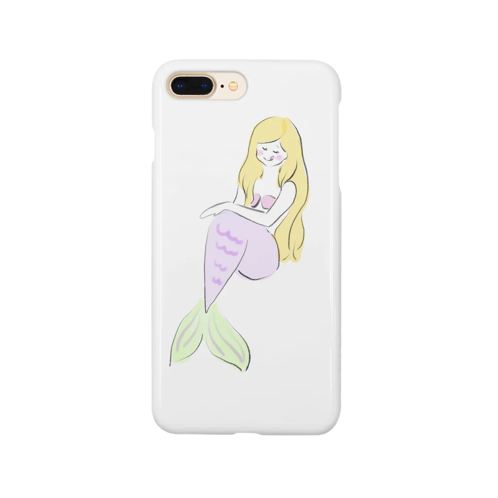 ゆるふわイラストのYummy人魚❤️ Smartphone Case