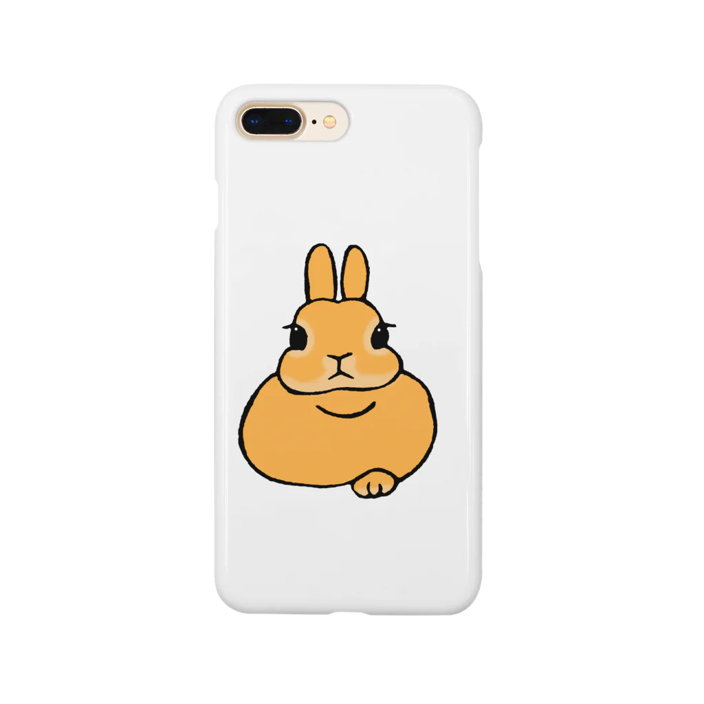 OKDM SHOPのおててはみ出しうさぎ Smartphone Case