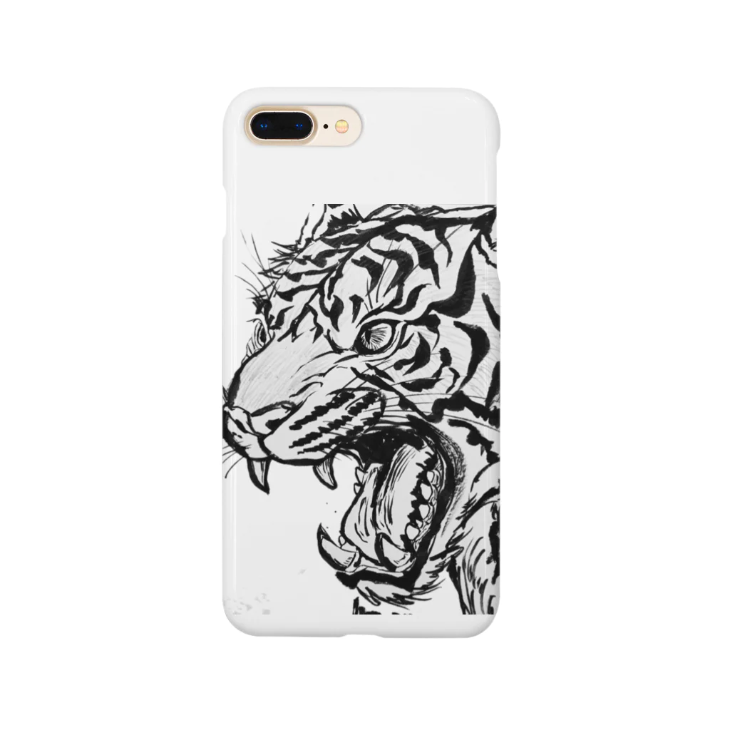 takeと助手のTシャツ屋さんのトラ(黒) Smartphone Case