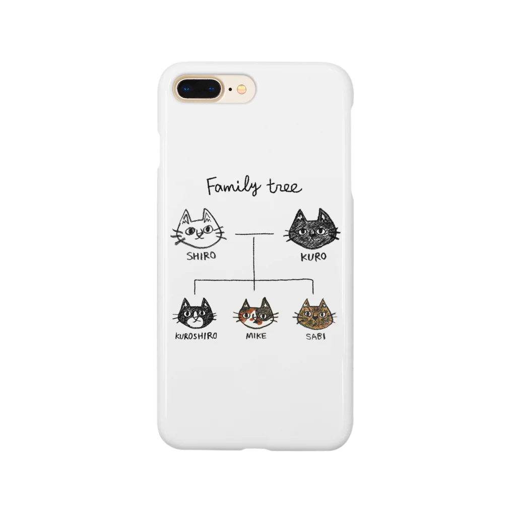 のぐちさきのfamily tree -にゃんこの家系図- Smartphone Case