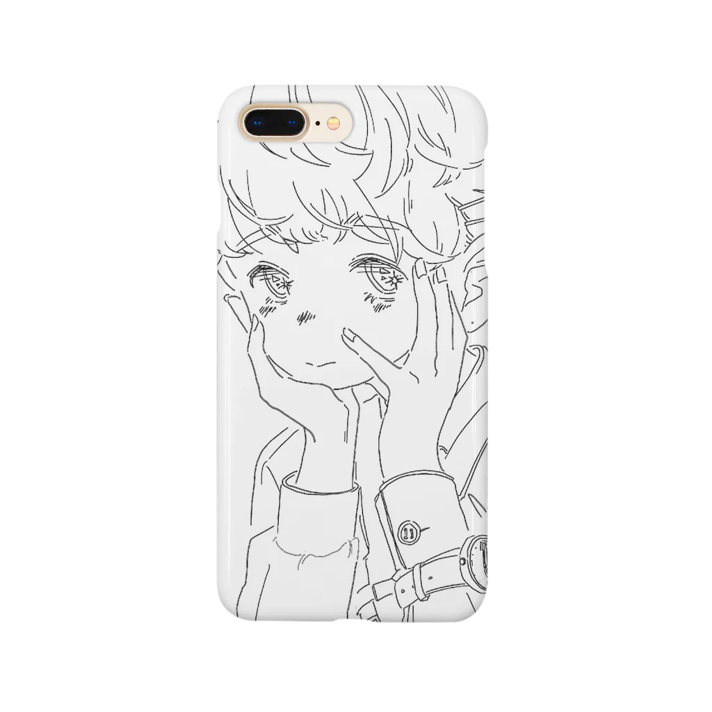 ゆゆゆのすずりの癖っ毛ベリーショートちゃん Smartphone Case