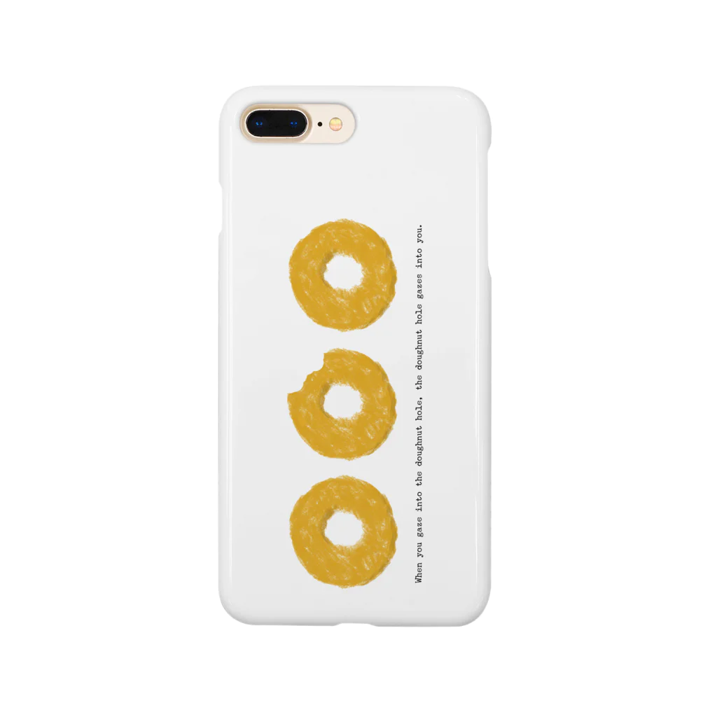 ZOZI SHOPのWhen you gaze into the doughnut hole, the doughnut hole gazes into you. Smartphone Case