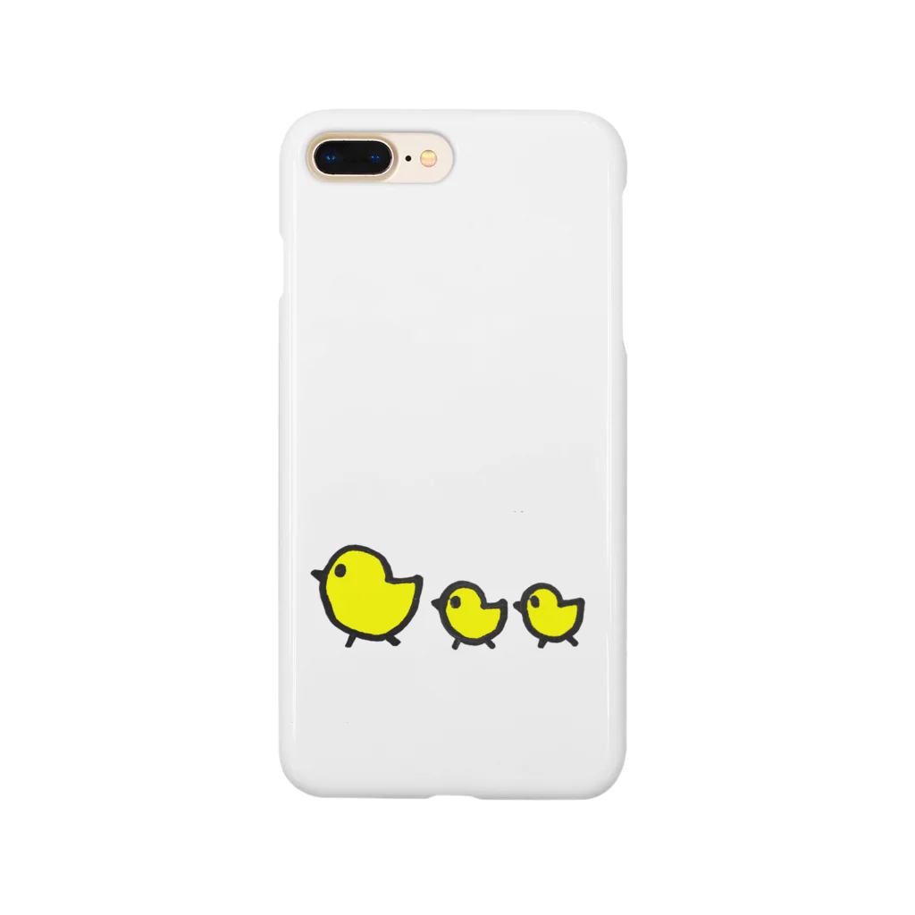 チワワ&ポメラニアンのおうちのヒヨコの親子 Smartphone Case