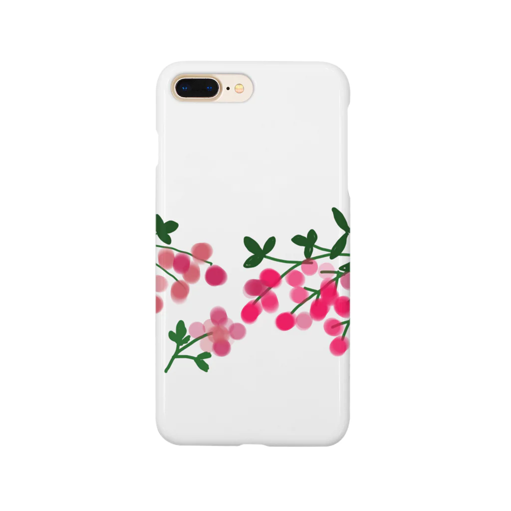 小鳥と映画館のボタニカル ベリーの花 増量版 Smartphone Case