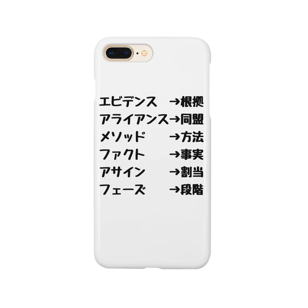 NoSEIKONoLIFEのビジネス用語シャツ スマホケース