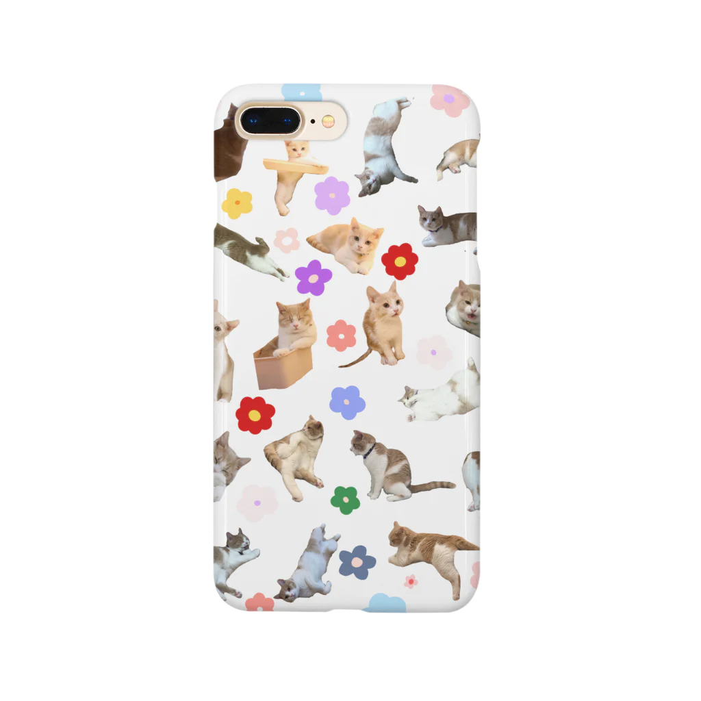 ぷっちょ🐈のちょみー×フラワー Smartphone Case