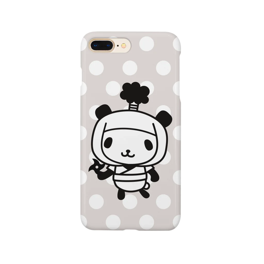 CherryCherryDesignのにんじゃぱんだ Ninja Panda スマホケース