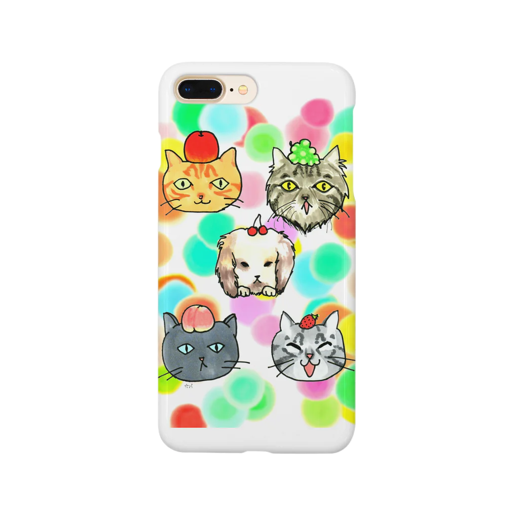 miku'ꜱGallery星猫の猫ちゃん😺兎ちゃん🐰のフルーツ狩り Smartphone Case