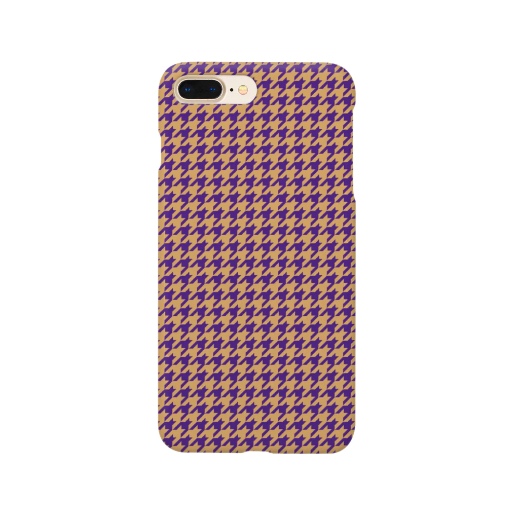 TinyMiry(タイニーミリー)の千鳥格子(テーマ：レーズンサンド) Smartphone Case