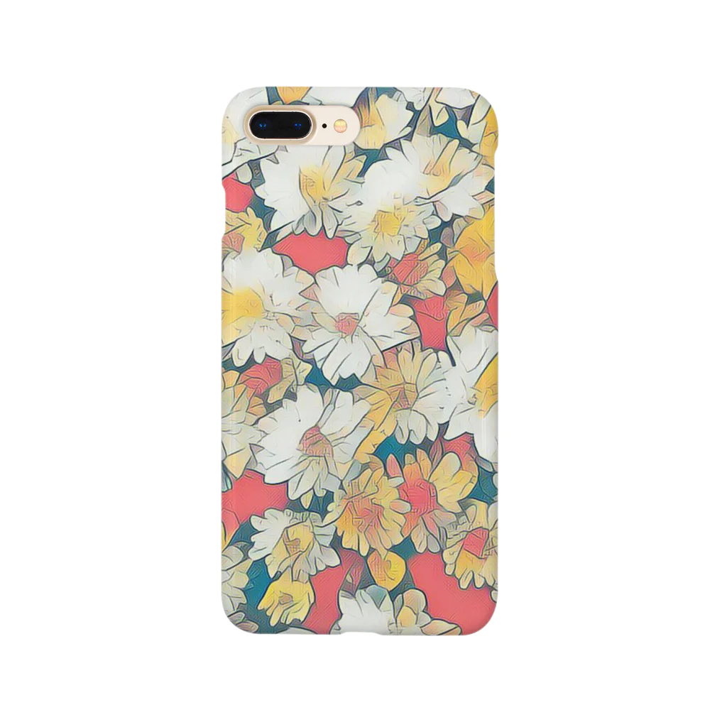 マリホノDesignのスマホケースRETRO FLOWER Smartphone Case